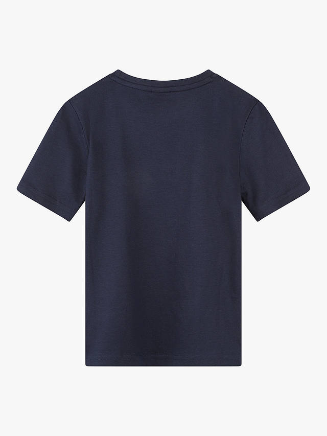 BOSS Kids' Embossed Logo Short Sleeve T-Shirt, Navy