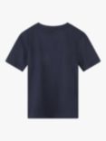 BOSS Kids' Embossed Logo Short Sleeve T-Shirt, Navy