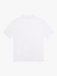 BOSS Kids' Short Sleeve Logo Polo Shirt, White