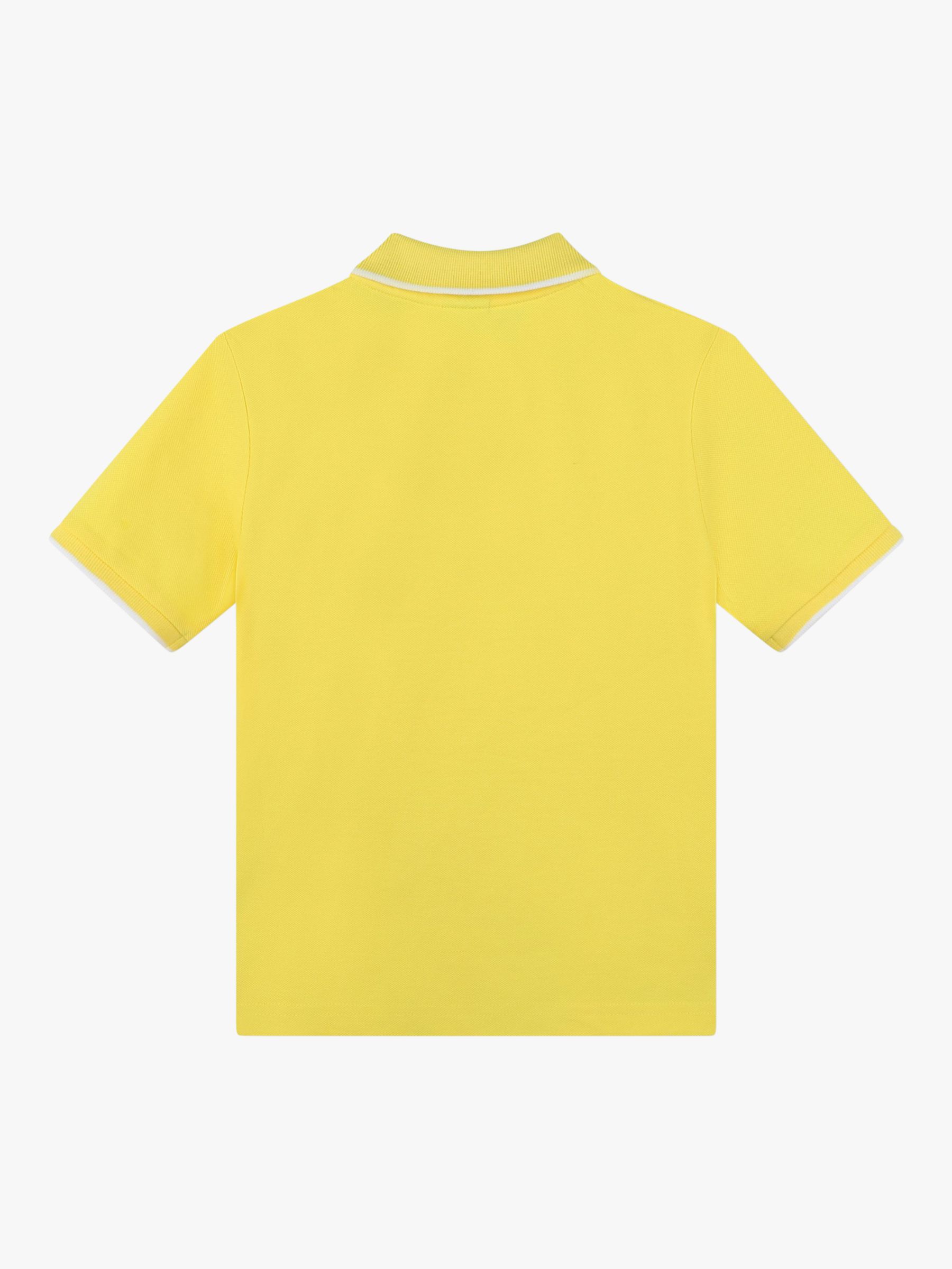 BOSS Kids' Short Sleeve Polo Shirt, Yellow, 4 years