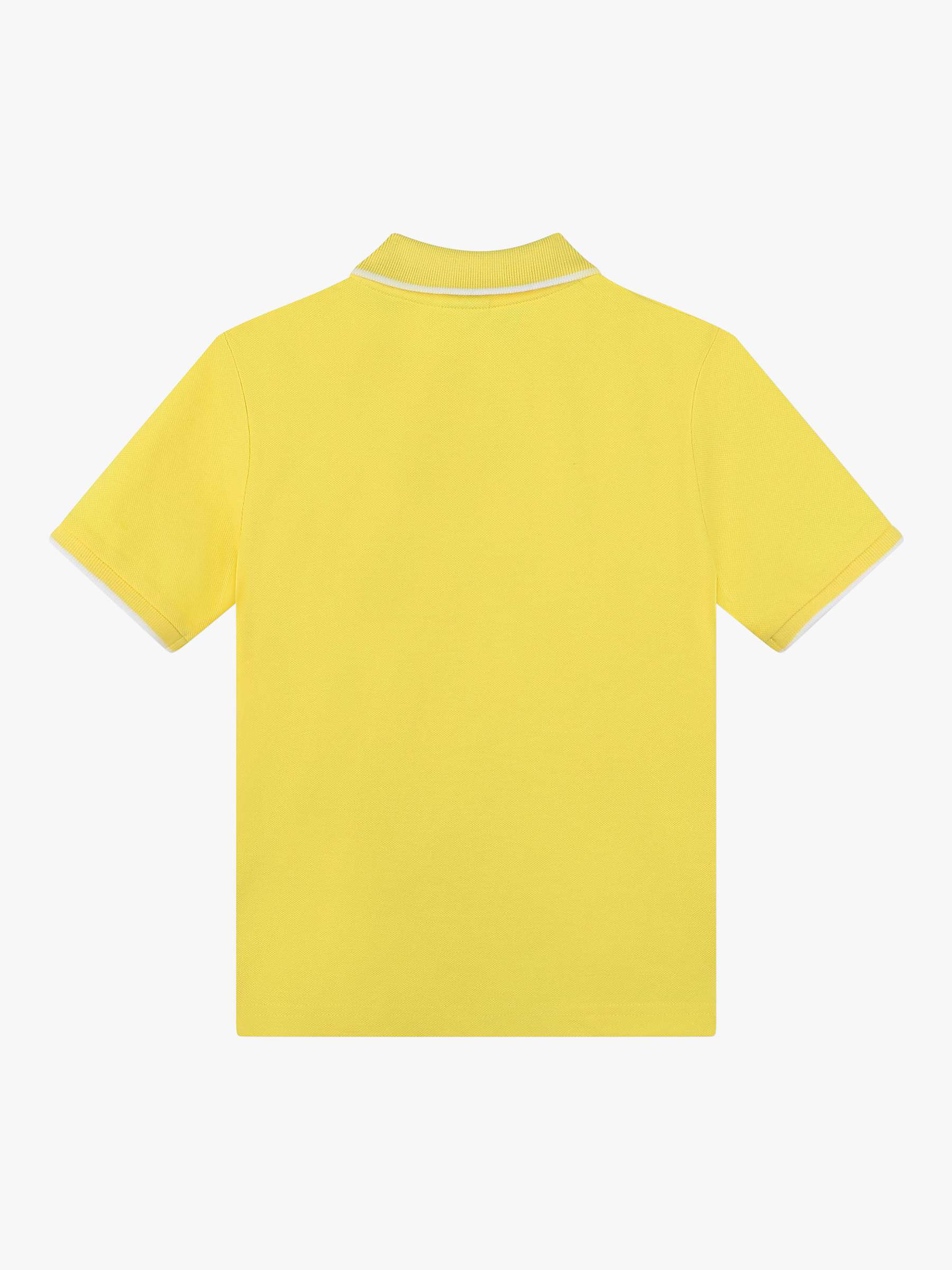 Buy BOSS Kids' Short Sleeve Polo Shirt, Yellow Online at johnlewis.com