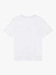 BOSS Kids' Embossed Logo Short Sleeve T-Shirt, White