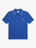 BOSS Kids' Short Sleeve Polo Shirt, Blue