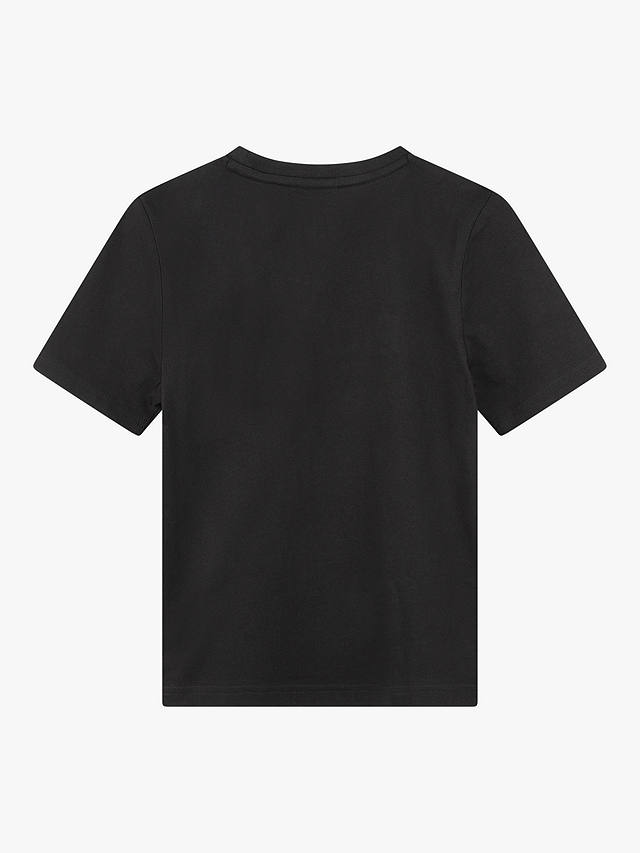 BOSS Kids' Embossed Logo Short Sleeve T-Shirt, Black