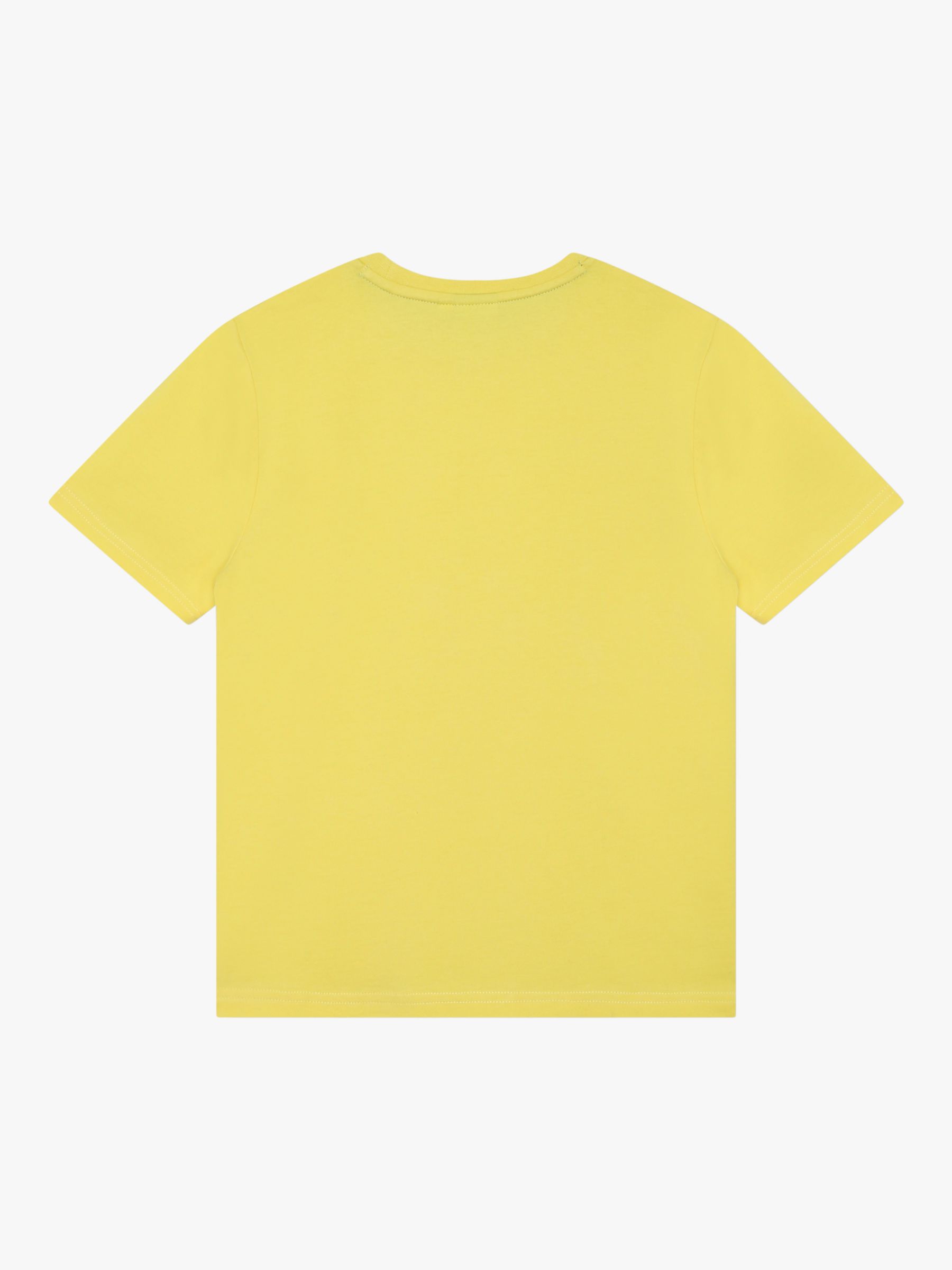 BOSS Kids' Logo Short Sleeve T-Shirt, Yellow, 5 years