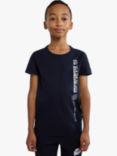 Napapijri Kids' Hudson Graphic Logo Short Sleeve T-Shirt, Navy