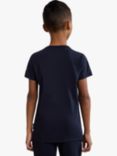 Napapijri Kids' Hudson Graphic Logo Short Sleeve T-Shirt, Navy
