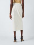 Good American Slit front Denim Midi Skirt, Cloud White