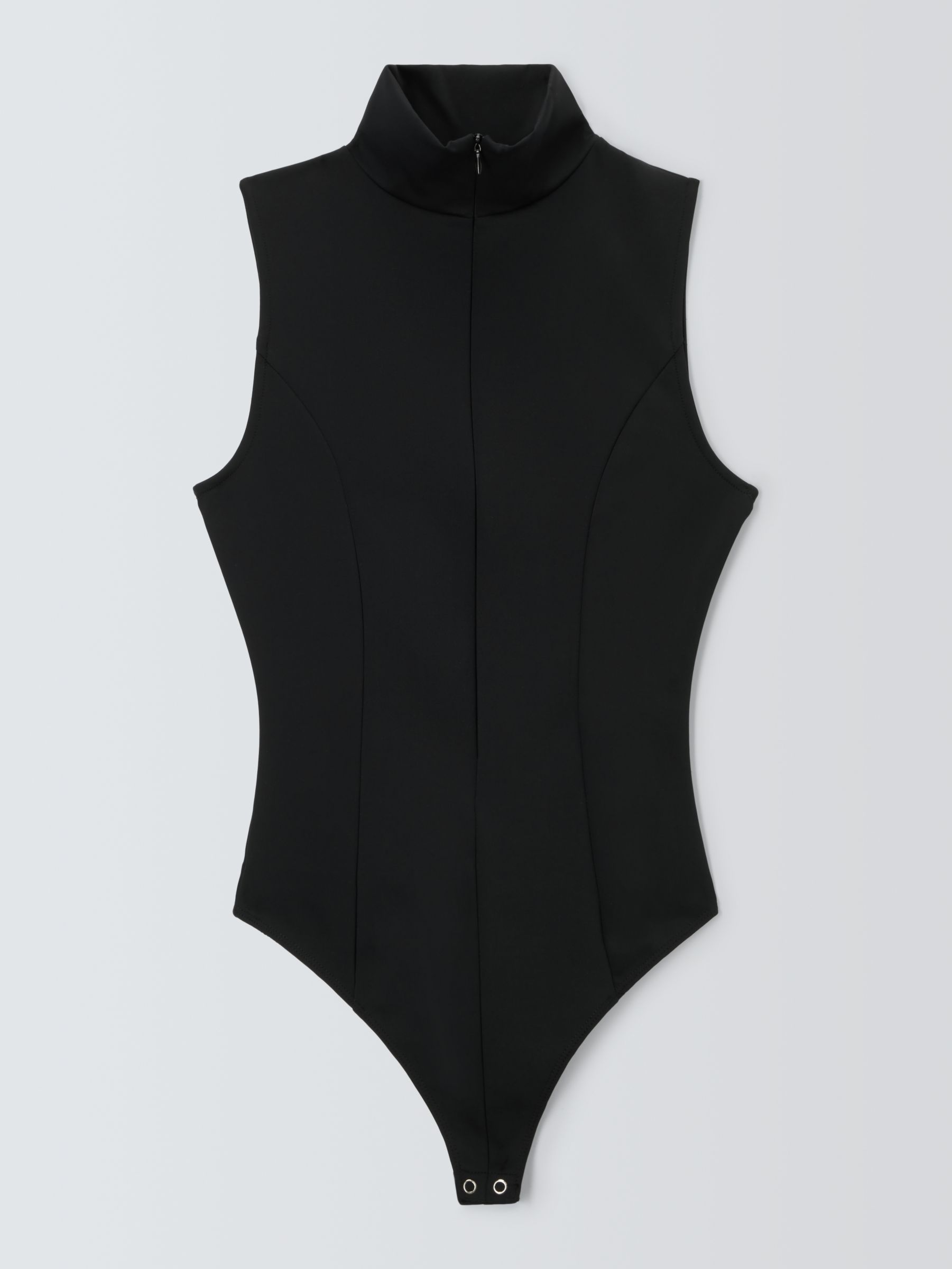 Sleeveless Bodysuit - Black And Cream.
