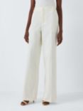 Good American Good Skate Wide Leg Trousers, Cloud White