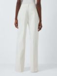 Good American Good Skate Wide Leg Trousers, Cloud White