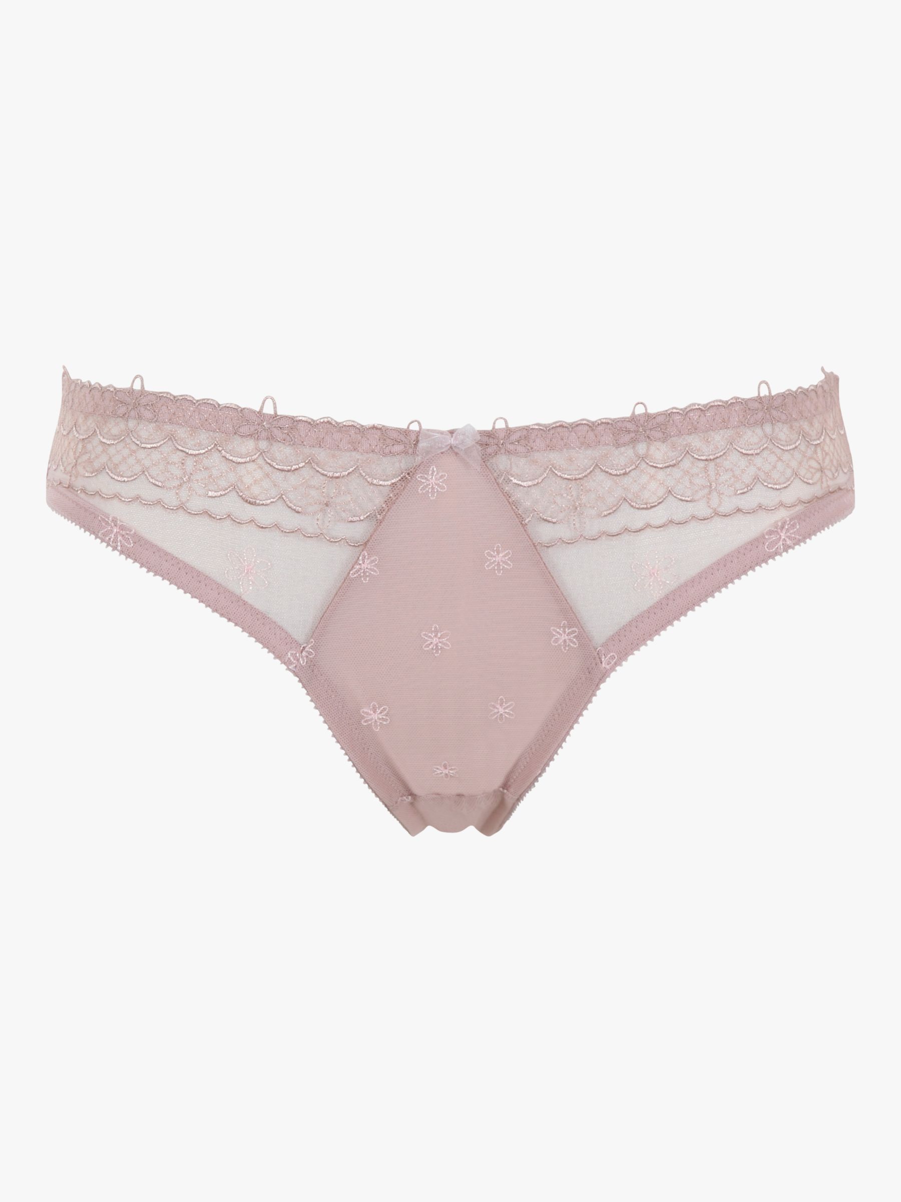 Buy Panache Cleo Blossom Brazilian Briefs, Taupe Online at johnlewis.com