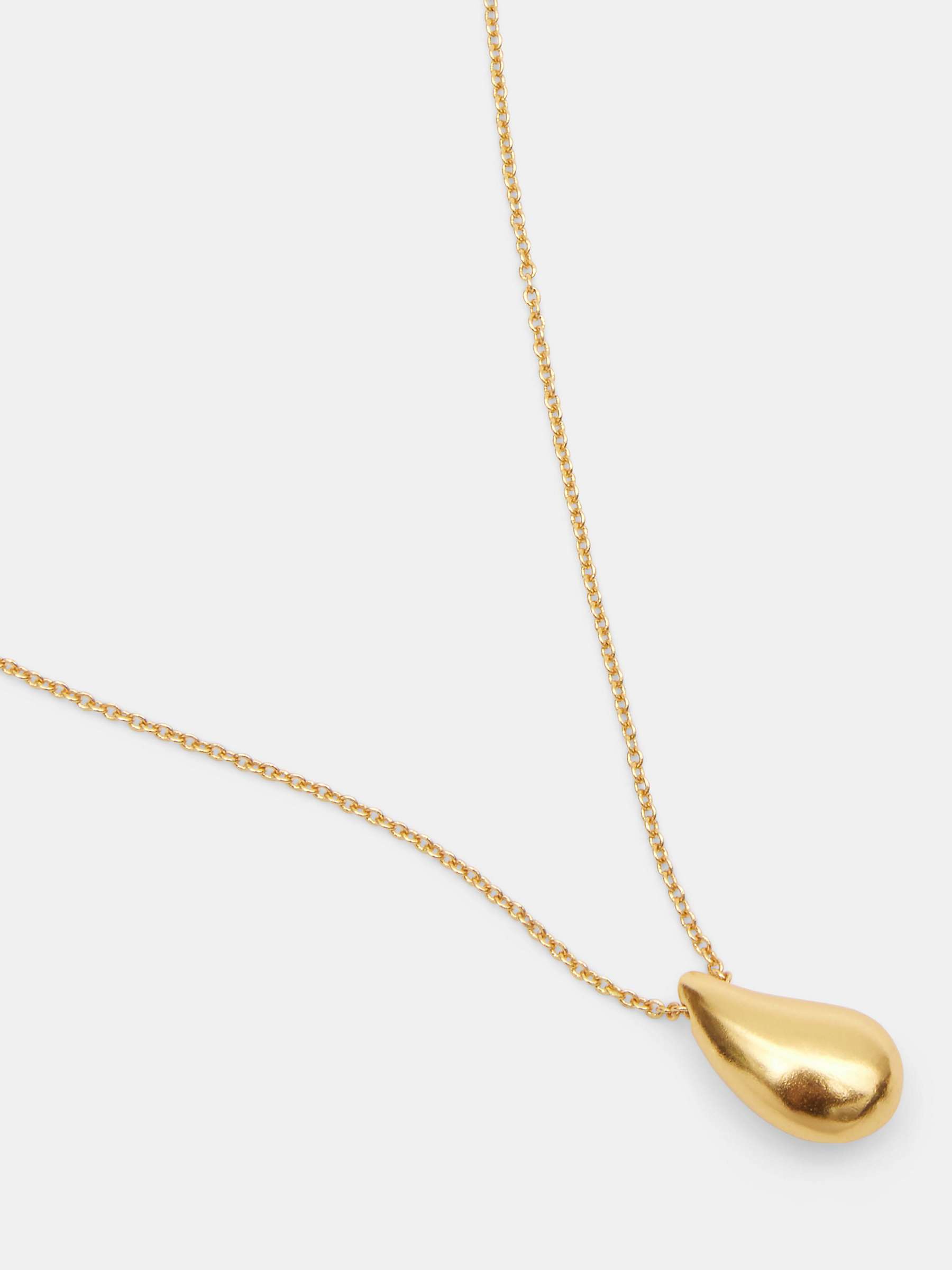 Buy HUSH Parker Chunky Teardrop Pendant Necklace, Gold Online at johnlewis.com