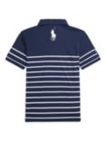 Ralph Lauren Kids' Wimbledon Ball Kid Polo Shirt, Blue/Multi