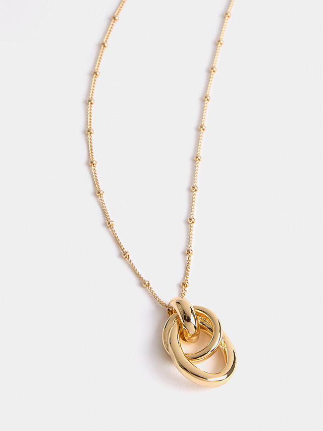 Mint Velvet Gold Tone Pendant Necklace, Gold