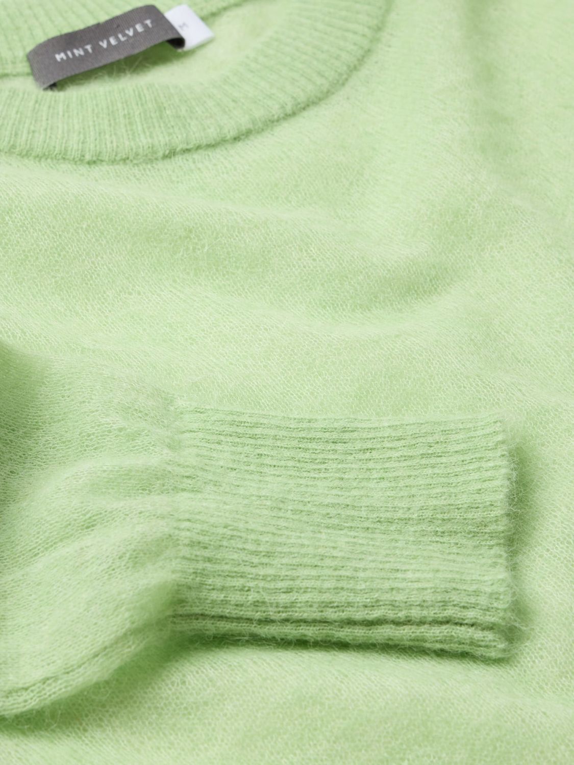 Buy Mint Velvet Lightweight Knit Jumper, Green Online at johnlewis.com