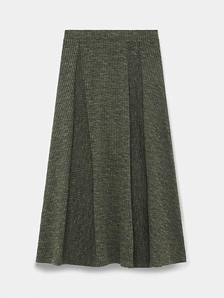 Mint Velvet Panelled Maxi Skirt, Khaki