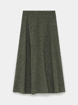 Mint Velvet Panelled Maxi Skirt, Khaki