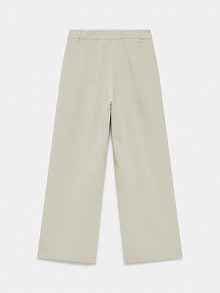 Mint Velvet Tailored Wide Leg Trousers, Neutral