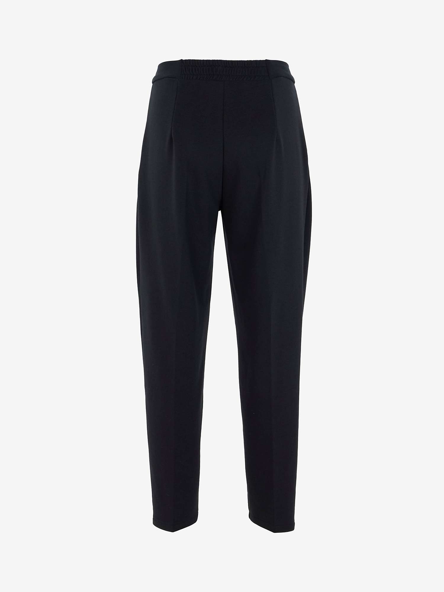 Buy Mint Velvet Jersey Tapered Trousers, Black Online at johnlewis.com