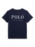 Ralph Lauren Kids' Newport Signature Logo T-Shirt, Navy