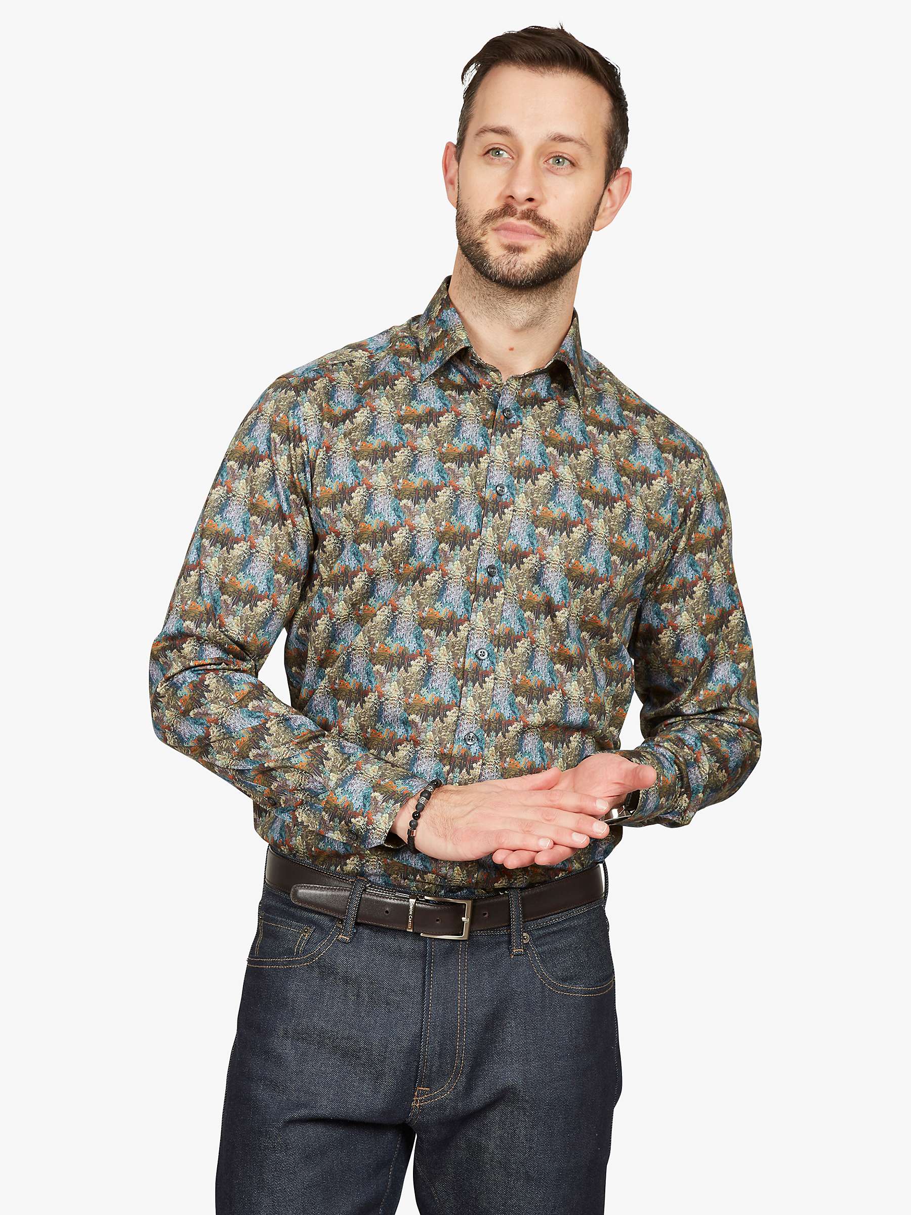 Buy Simon Carter Tree Print Long Sleeve Shirt, Multi Online at johnlewis.com