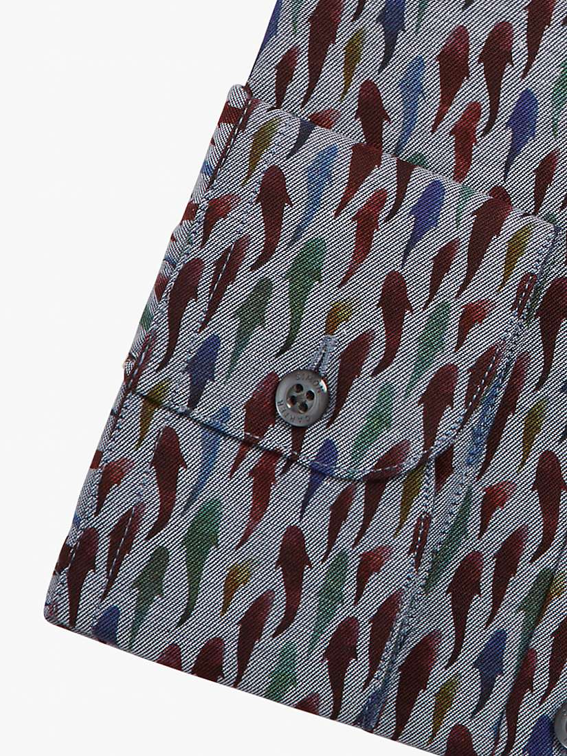 Buy Simon Carter Shark Print Long Sleeve Shirt, Blue/Multi Online at johnlewis.com
