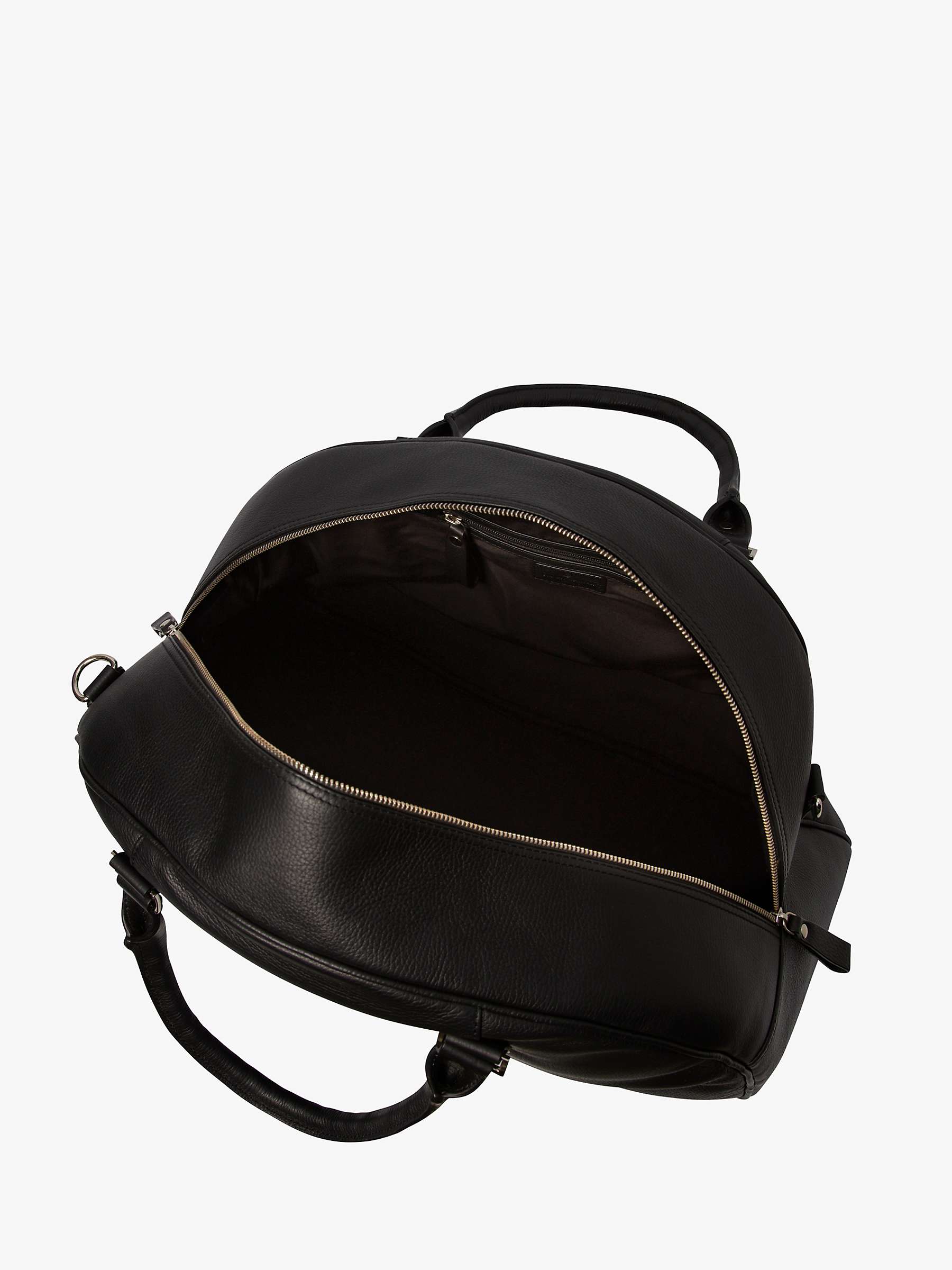 Buy Simon Carter Folkestone Leather Bag, Black Online at johnlewis.com