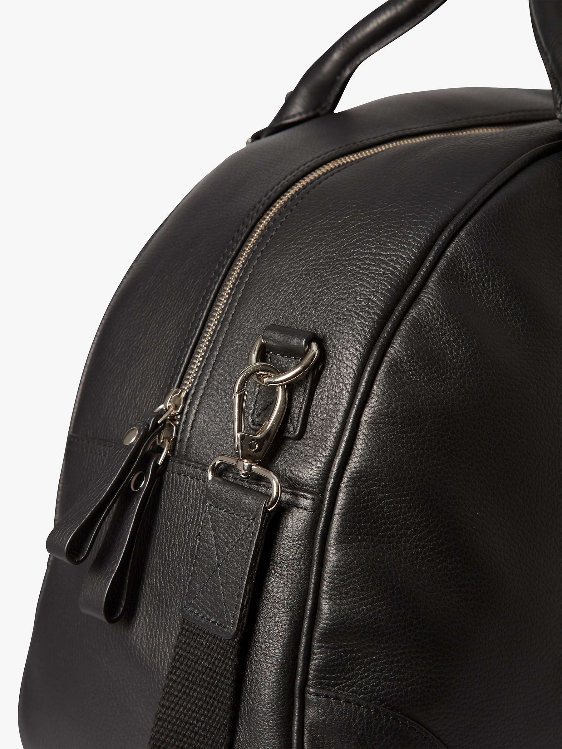 Buy Simon Carter Folkestone Leather Bag, Black Online at johnlewis.com
