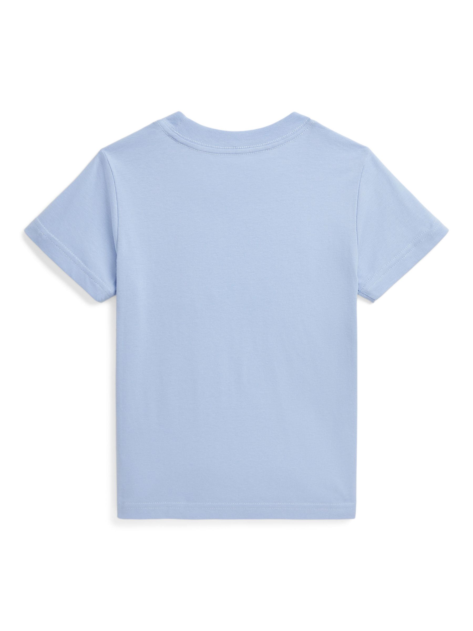 Ralph Lauren Kids' Polo Iconic Logo Colour Changing T-Shirt, Blue Hyacinth, 4 years