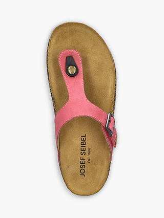 Josef Seibel Hannah 09 Toe Post Leather Sandals, Mid Pink