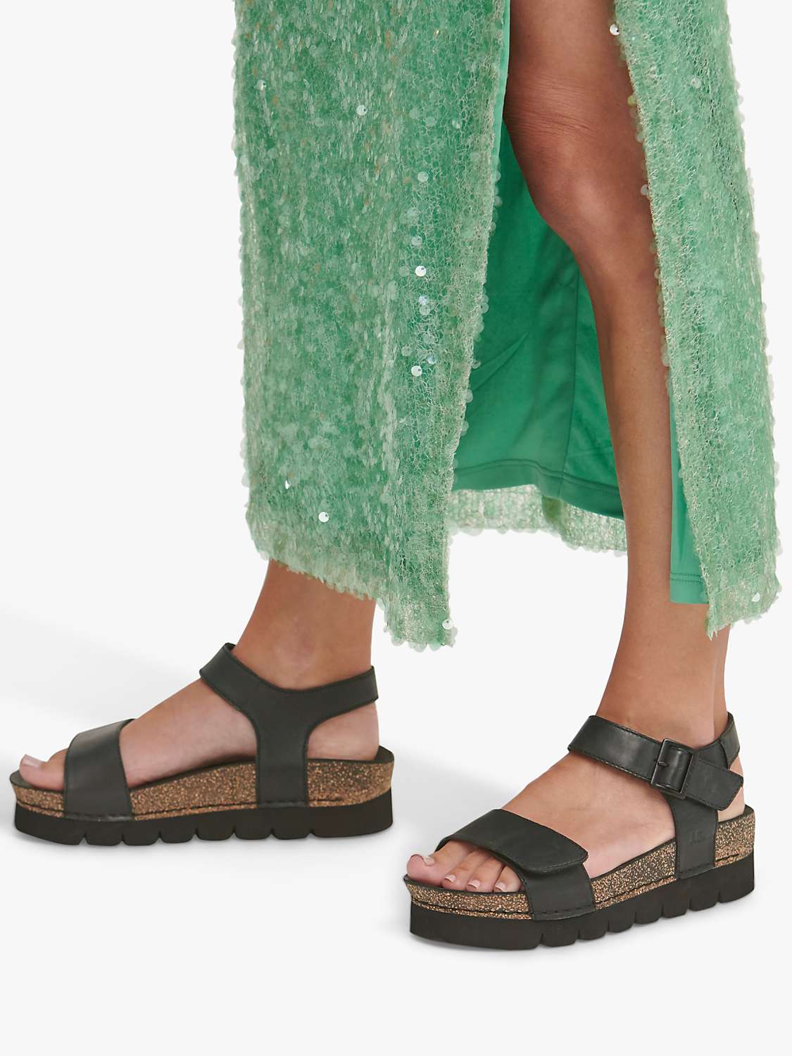 Buy Josef Seibel Alice 03 Flatform Sandals, Black Online at johnlewis.com