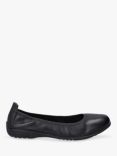 Josef Seibel Fenja 01 Leather Ballet Pumps, Black