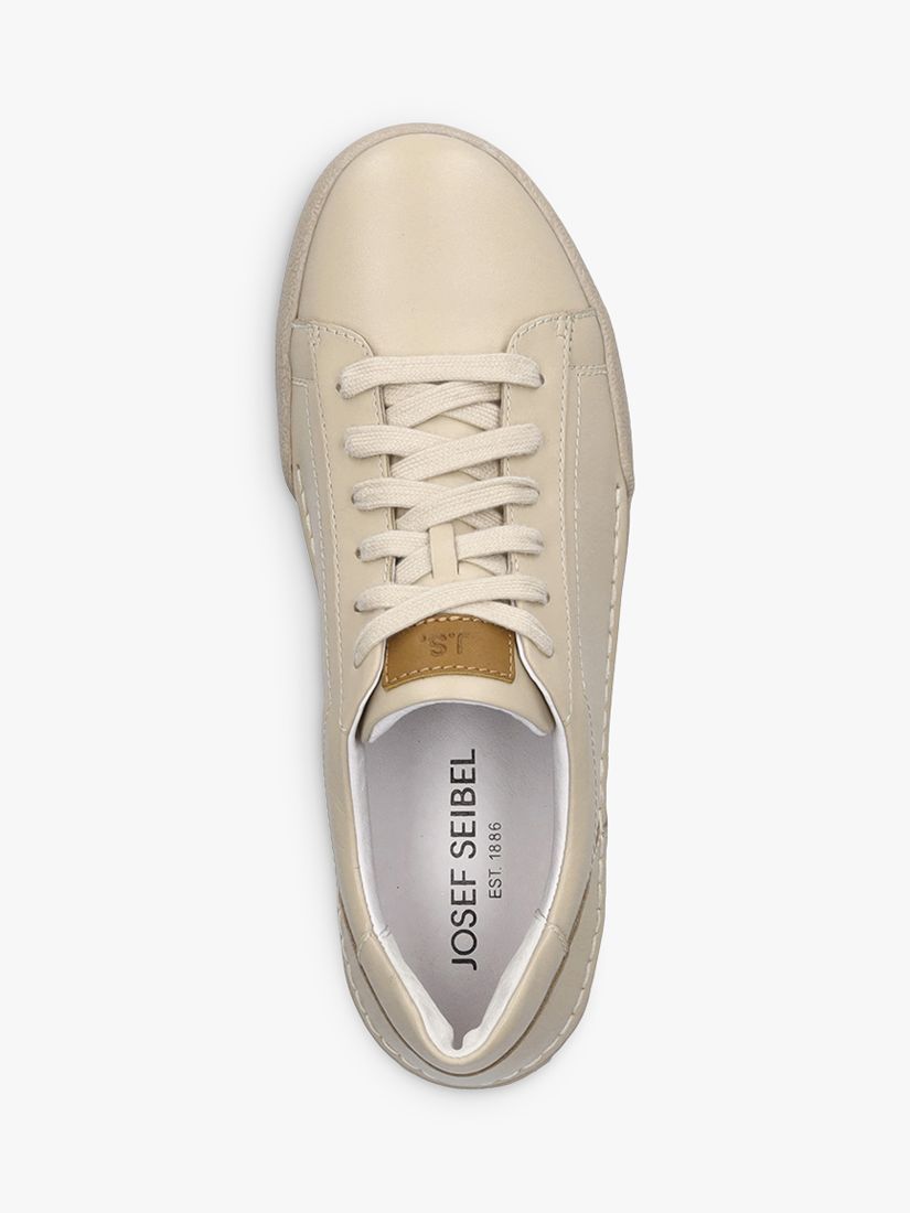 Buy Josef Seibel Claire 01 Leather Trainers, Sand Online at johnlewis.com
