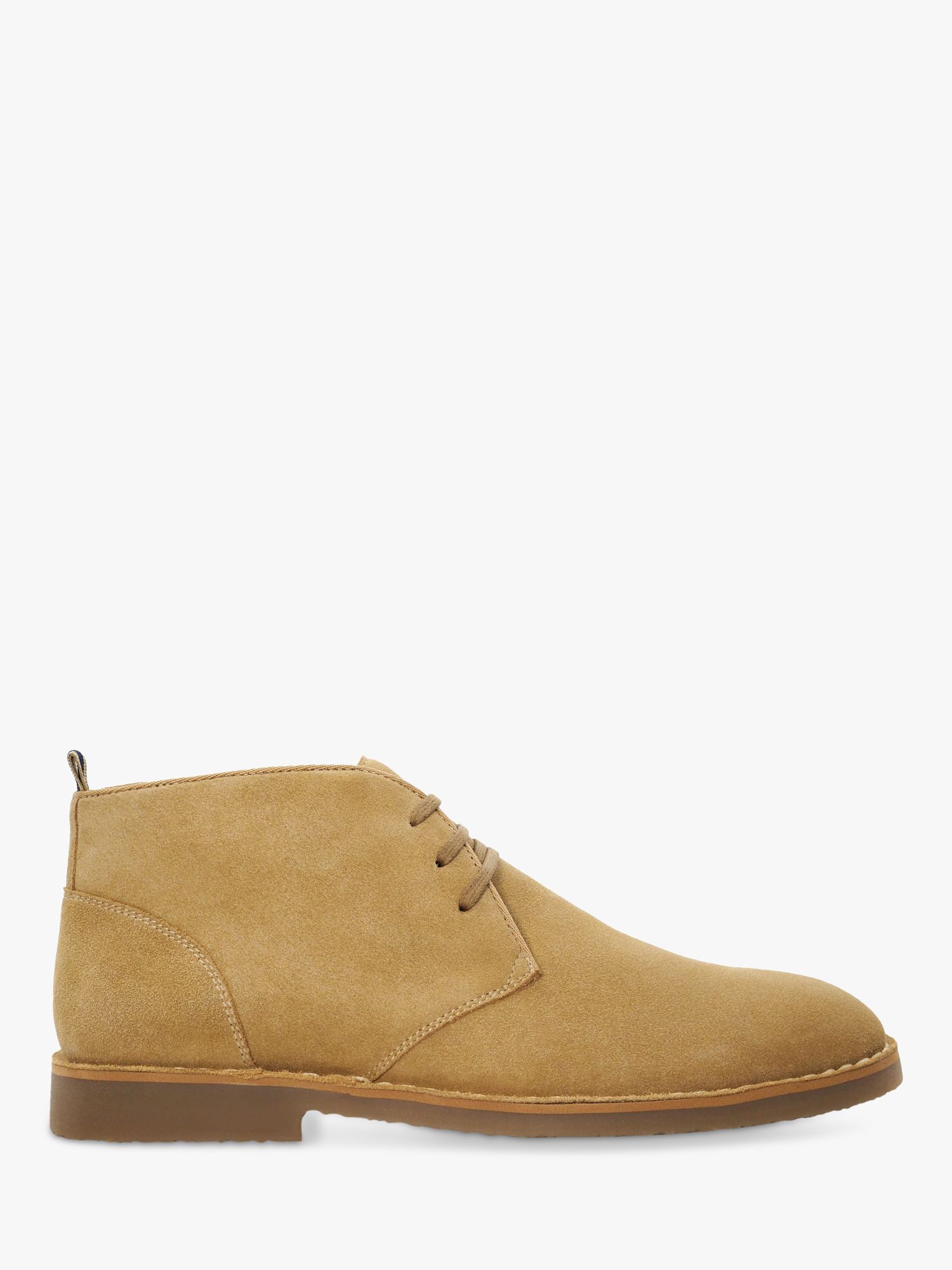 Dune Cashed Suede Lace Up Chukka Boots, Beige, 7