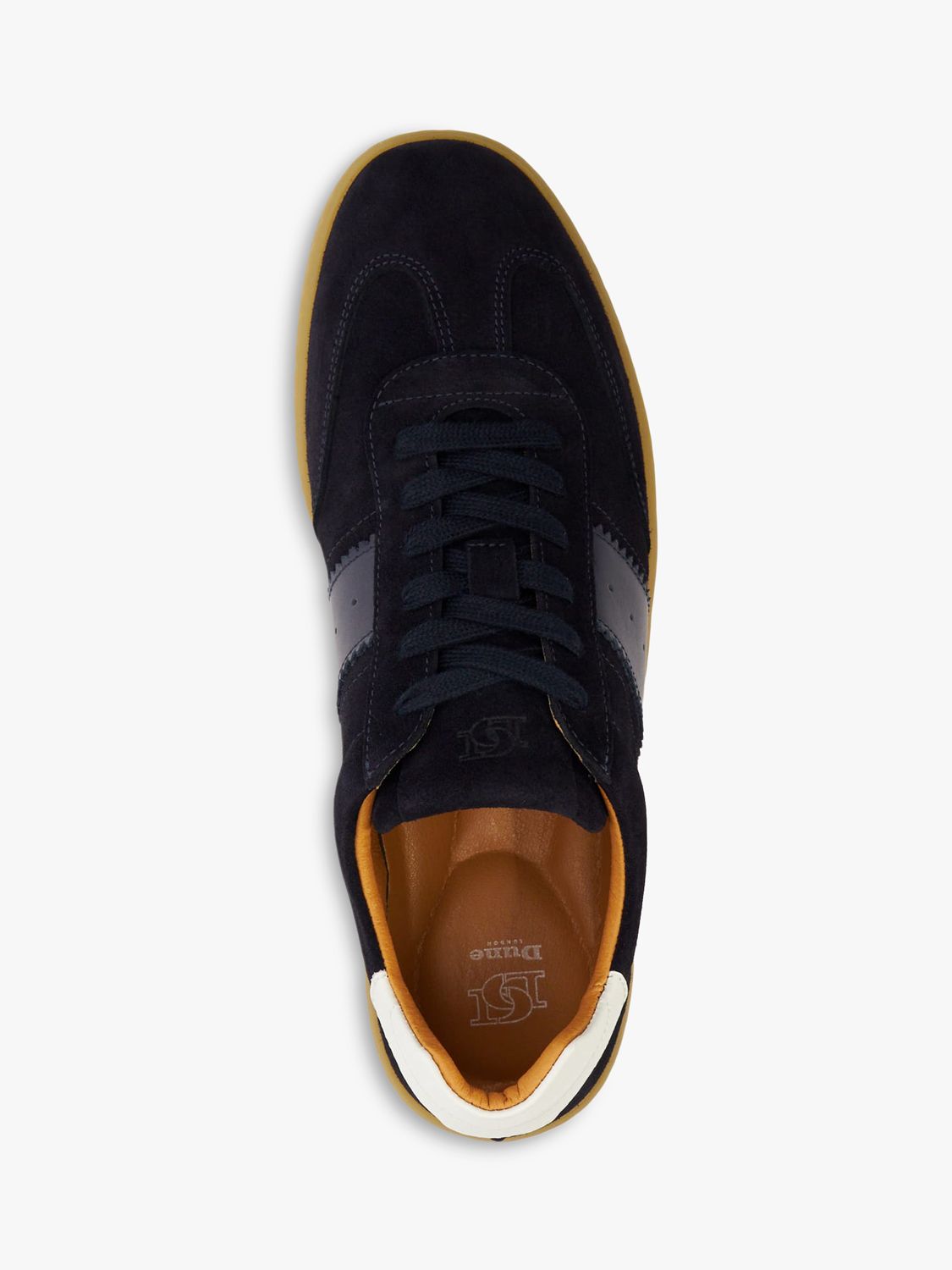 Dune Torress Suede Retro Trainers, Navy at John Lewis & Partners
