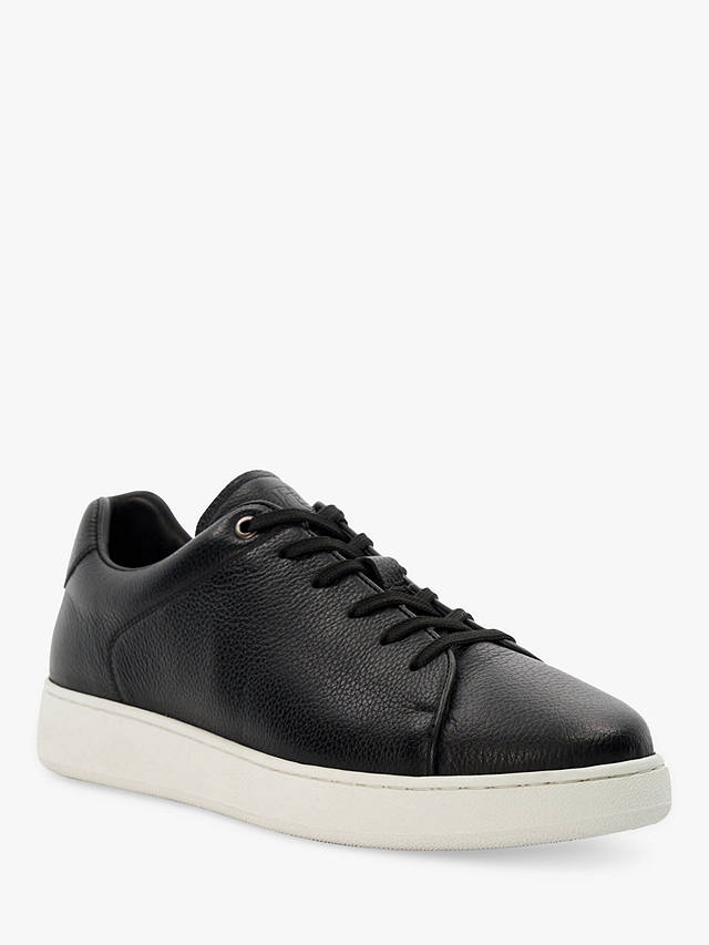Dune Theons Leather Lightweight Trainers, Black-leather