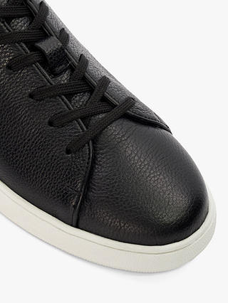 Dune Theons Leather Lightweight Trainers, Black-leather