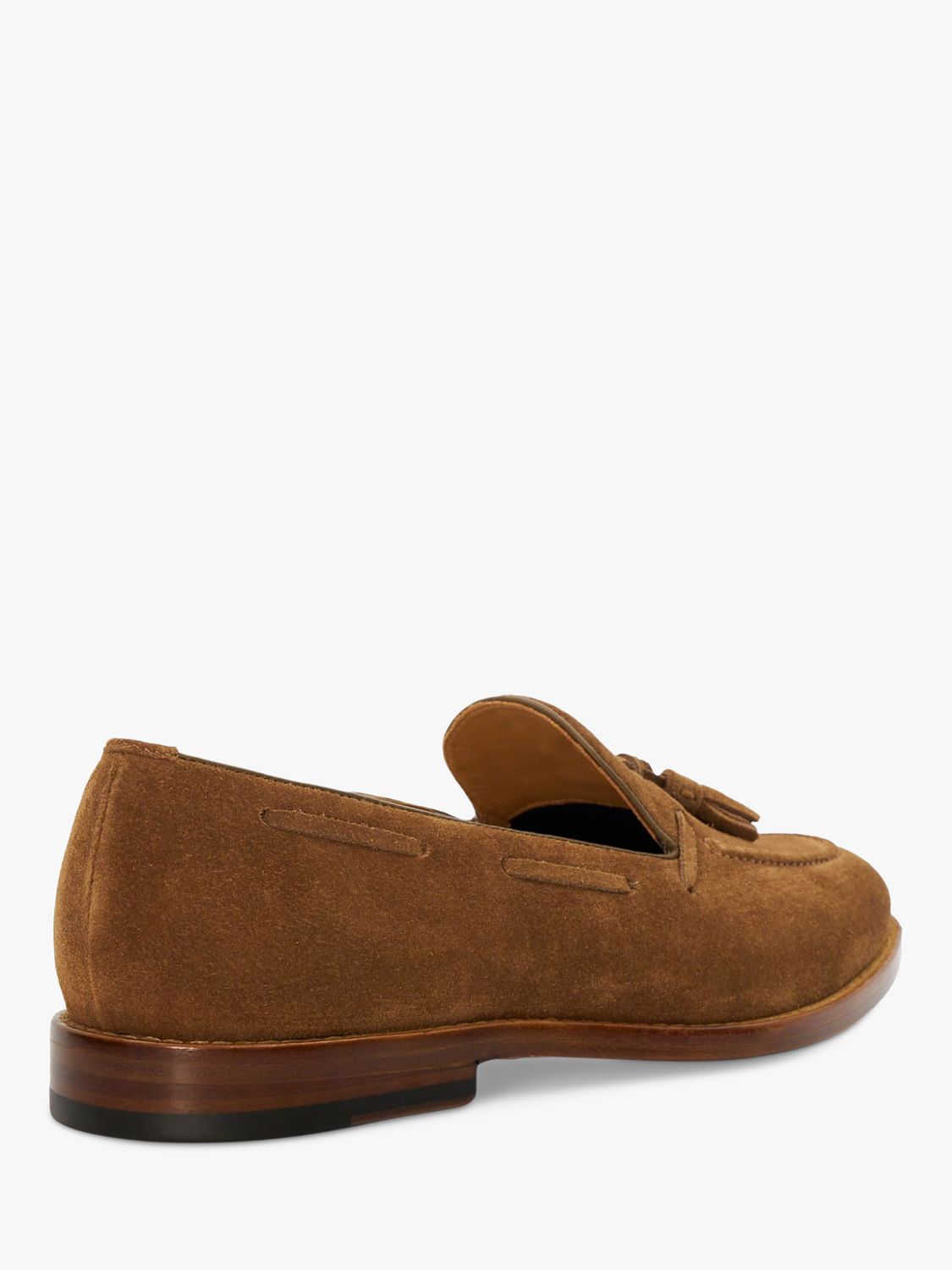 Dune Sandders Leather Tassel Loafers, Tan, 6