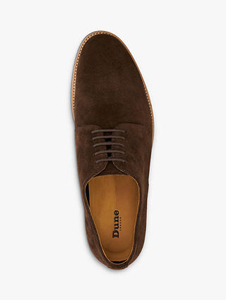 Dune Stanleyyy Gibson Suede Shoes, Brown