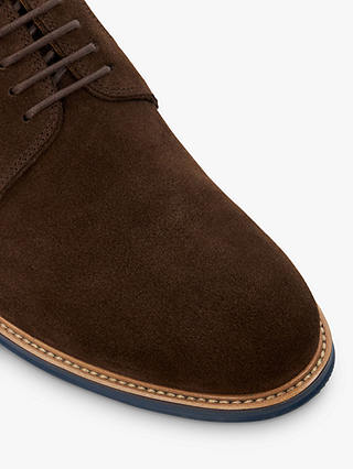 Dune Stanleyyy Gibson Suede Shoes, Brown