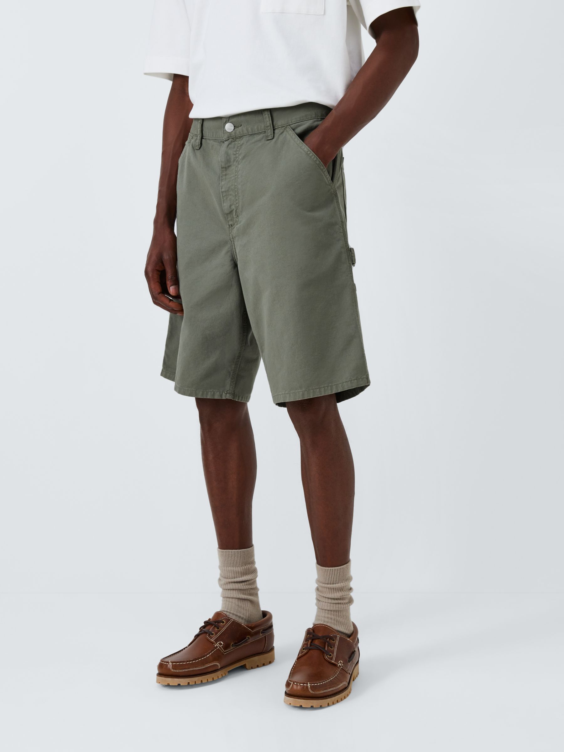 Buy Carhartt WIP Single Knee Relaxed Fit Shorts, Park Online at johnlewis.com