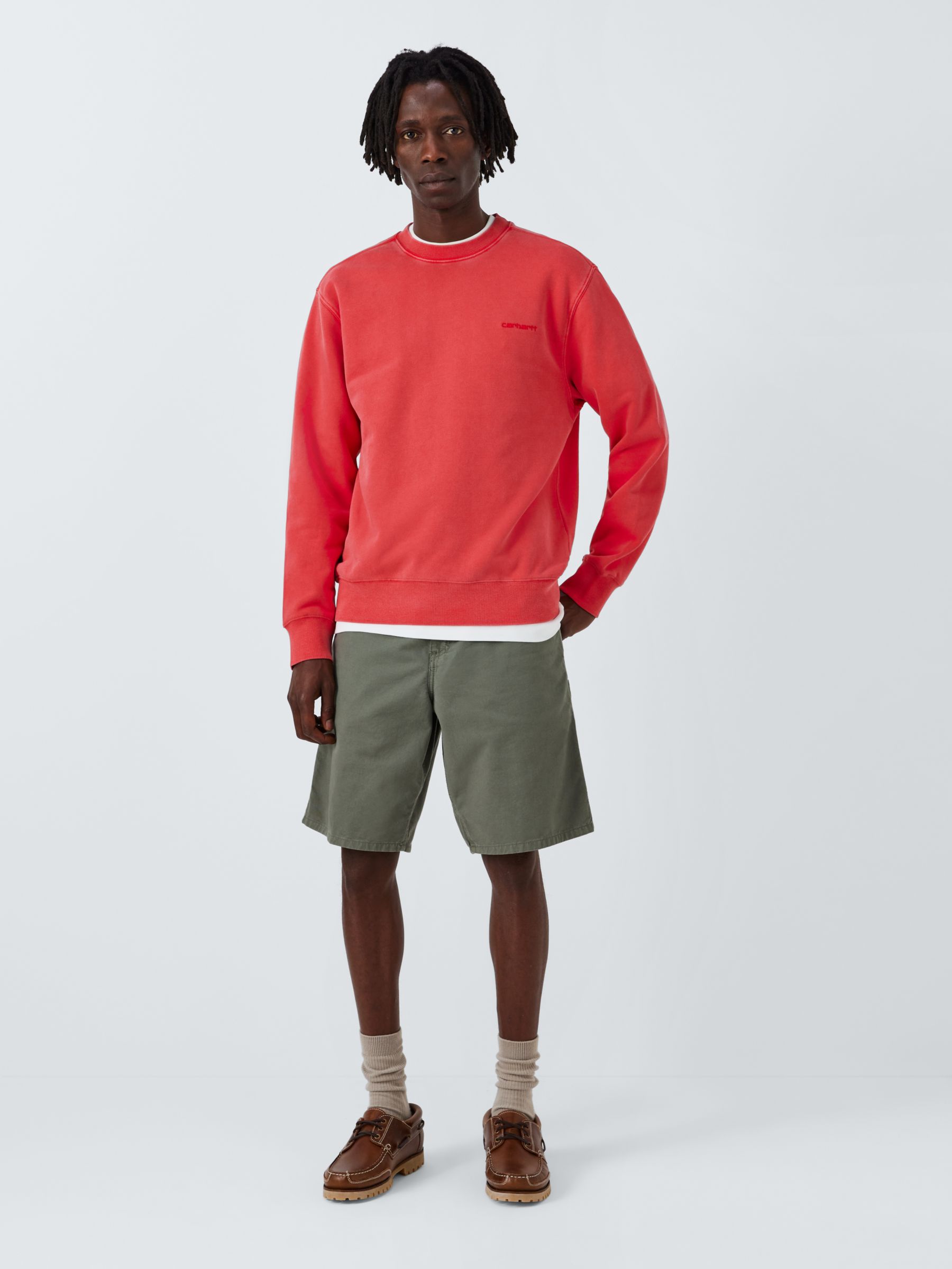 Buy Carhartt WIP Single Knee Relaxed Fit Shorts, Park Online at johnlewis.com