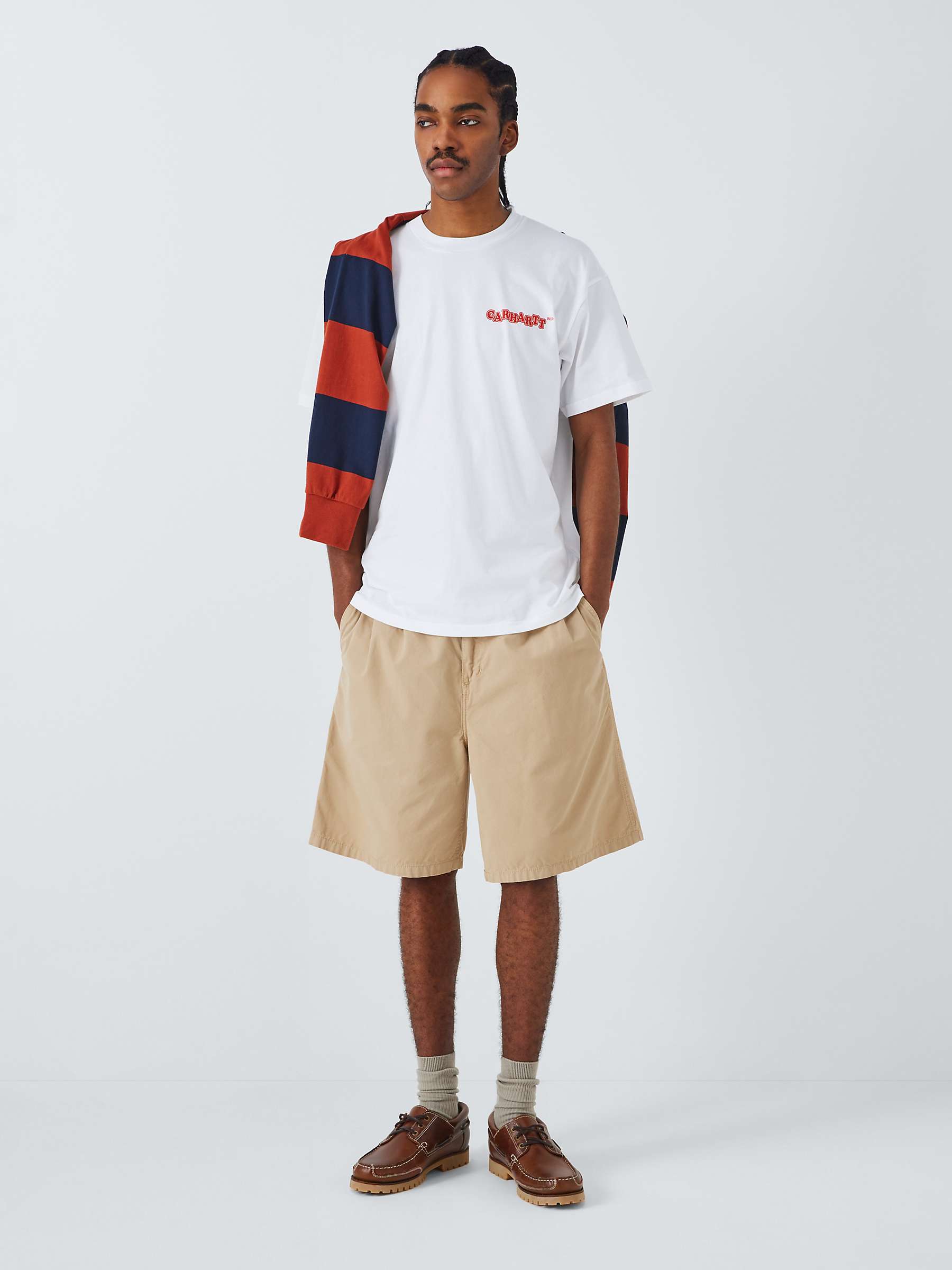Buy Carhartt WIP Short Sleeve Fast Food T-Shirt, White/Red Online at johnlewis.com