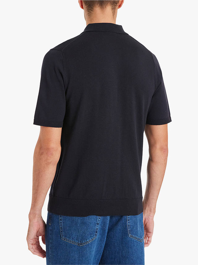 Paul Smith Organic Cotton Short Sleeve Polo Shirt, Black