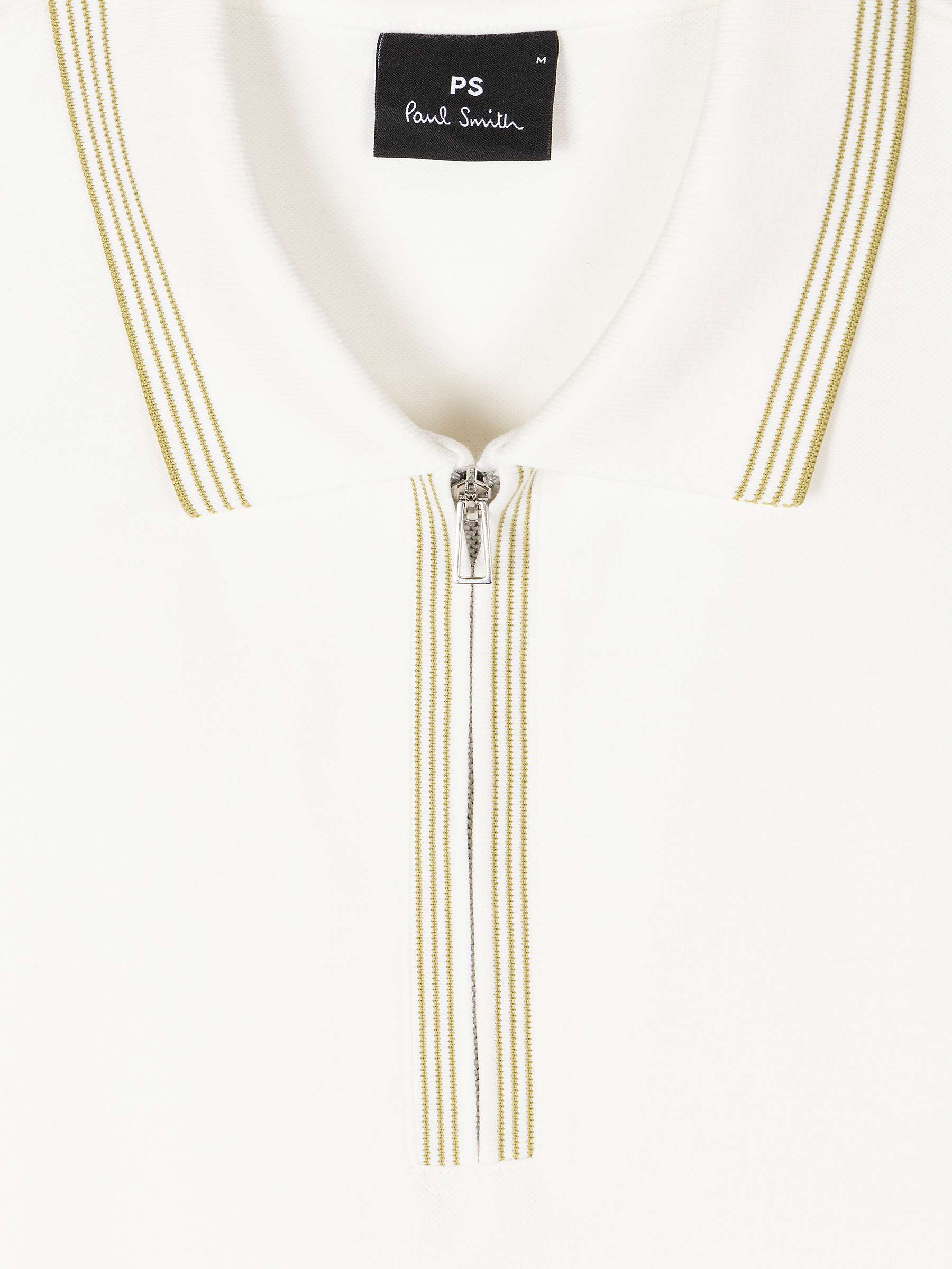 Buy Paul Smith Regular Short Sleeve Zip Polo Top Online at johnlewis.com