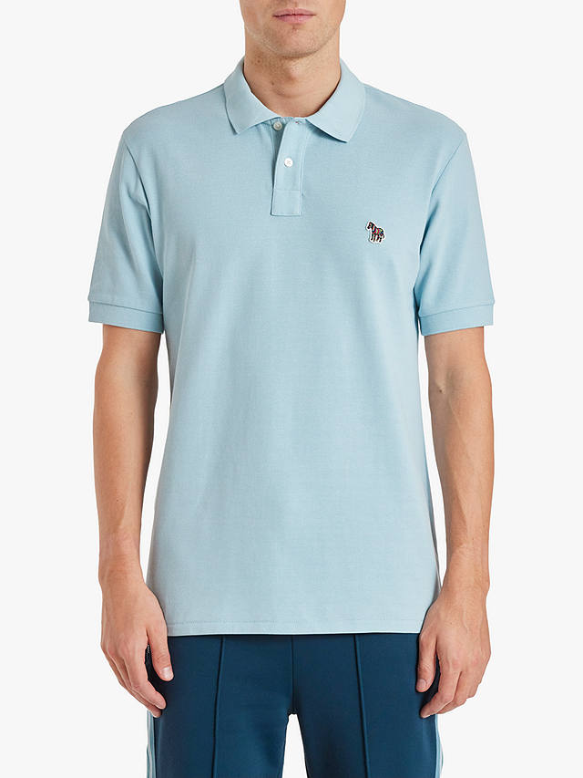 Paul Smith Regular Fit Short Sleeve Polo Zebra Shirt, Blue