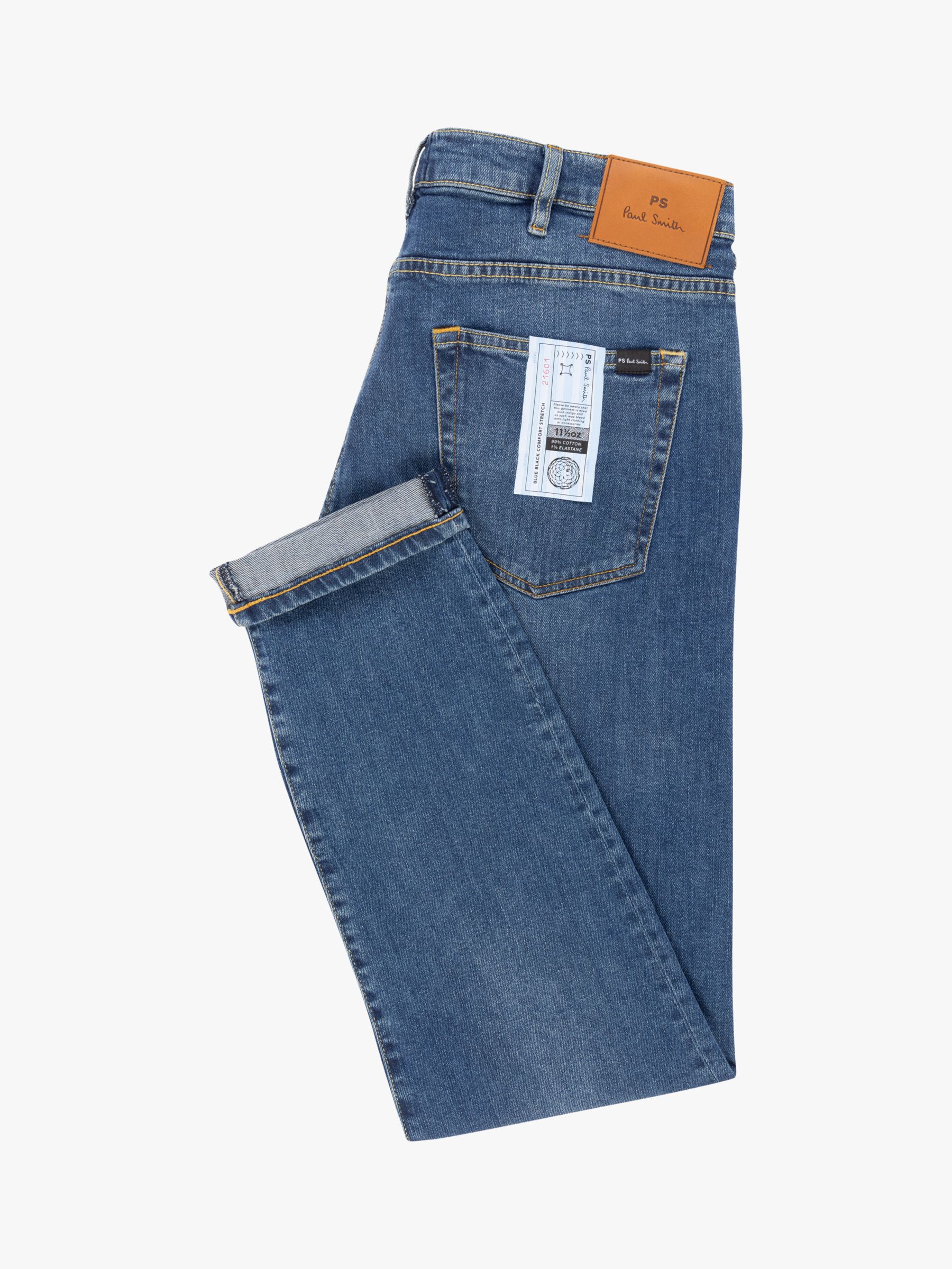 Paul Smith Tapered Fit Jeans, Blue at John Lewis & Partners