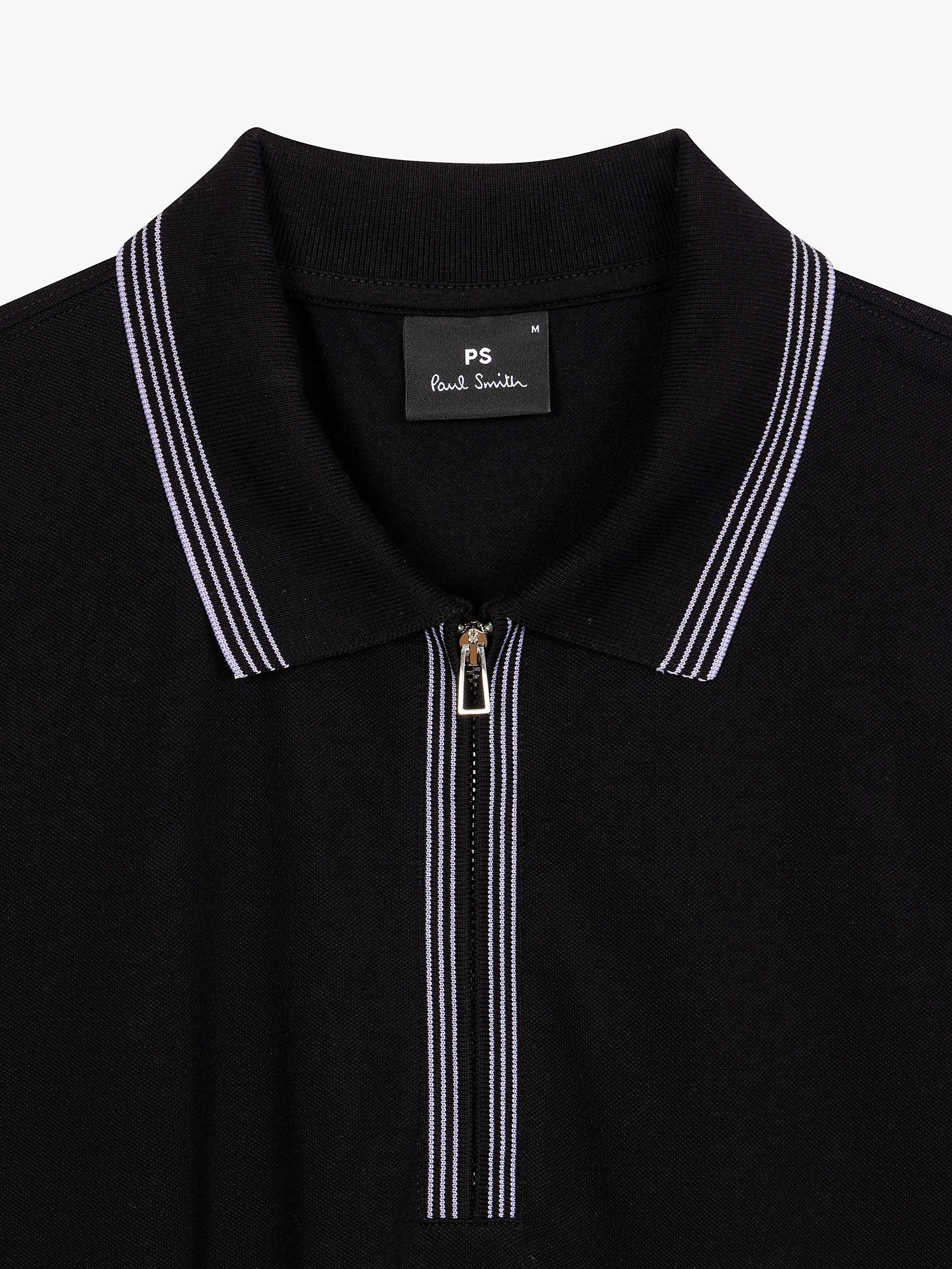 Buy Paul Smith Regular Short Sleeve Zip Polo Top Online at johnlewis.com