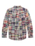 Ralph Lauren Kids' Patchwork Madras Signature Logo Sport Shirt, Multi